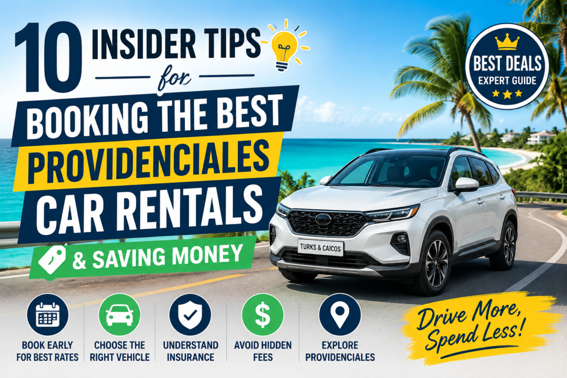 10 insider tips for booking the best Providenciales car rentals and saving money in Turks and Caicos with a rental SUV near Grace Bay Beach.