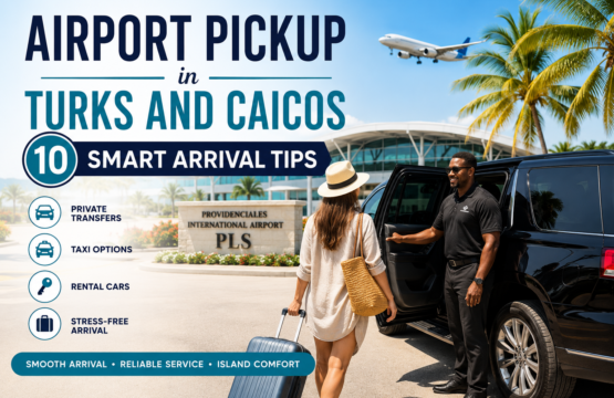 Airport pickup in Turks and Caicos with a private SUV transfer outside Providenciales International Airport for a stress-free island arrival.