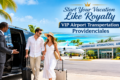 VIP airport transportation Providenciales with luxury SUV and chauffeur at Providenciales International Airport